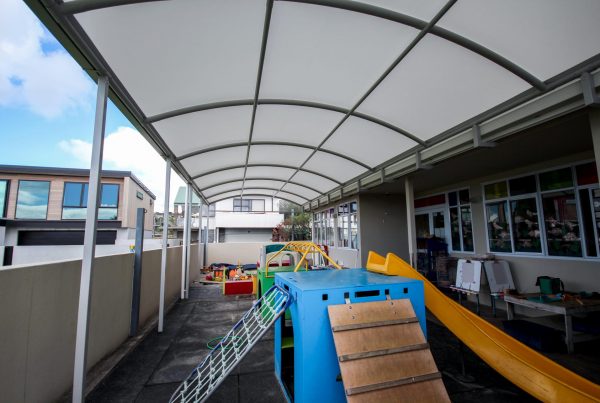 Reach Beach Kindergarten playground canopy by Fresco Shades